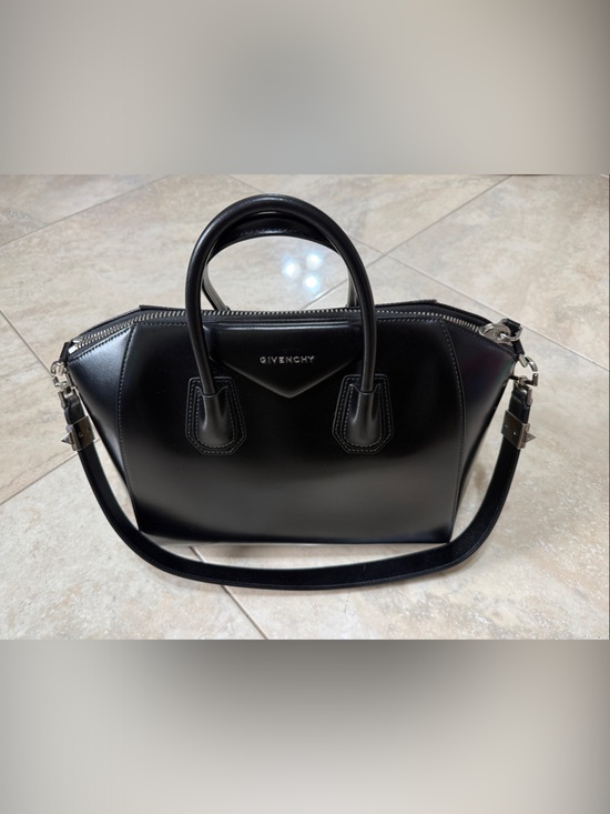 Givenchy Handbags - Givenchy Black Leather Satchel with Detachable Strap